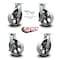 Service Caster 12'' Heavy Duty Semi Steel Cast Iron Caster Set 2 Swivel Lock 2 Brakes, 4PK CRAN-SCC-KP92S1230-SSR-BSL-2-SLB-2 - alternate 3
